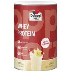 DOPPELHERZ Whey Protein Vanille-Geschmack Pulver 300 g