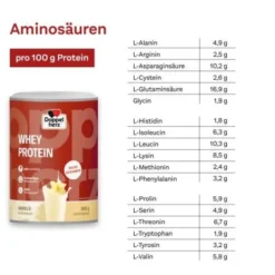 DOPPELHERZ Whey Protein Vanille-Geschmack Pulver 300 g