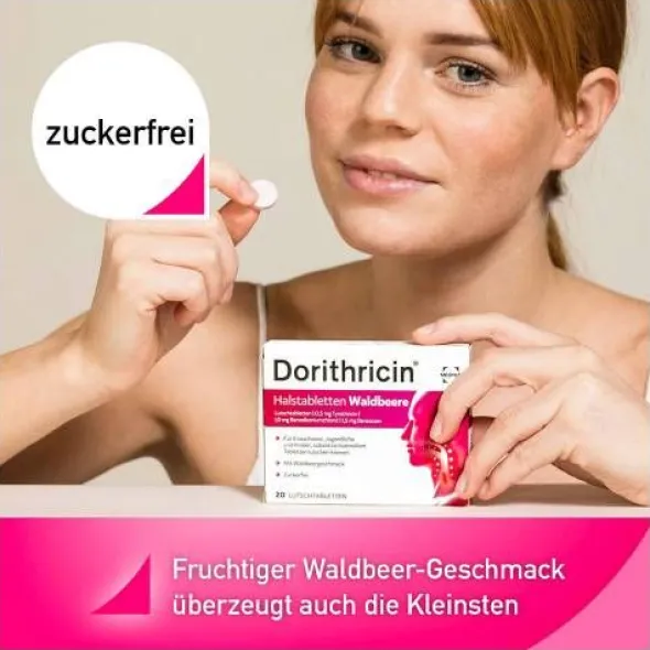 DORITHRICIN Halstabletten Waldbeere 20 St