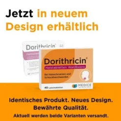 DORITHRICIN Halstabletten Waldbeere 40 St
