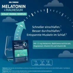 DR.THEISS Melatonin+Magn.400 Schlaf-Komplex Pulver 30X5 g