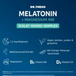 DR.THEISS Melatonin+Magn.400 Schlaf-Komplex Pulver 15X5 g