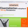 EISENTABLETTEN-ratiopharm 100 mg Filmtabletten 100 St