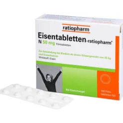 EISENTABLETTEN-ratiopharm N 50 mg Filmtabletten 100 St