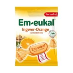 EM-EUKAL Bonbons Ingwer Orange zuckerfrei 75 g