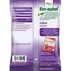 EM-EUKAL Bonbons Salbei zuckerhaltig 75 g