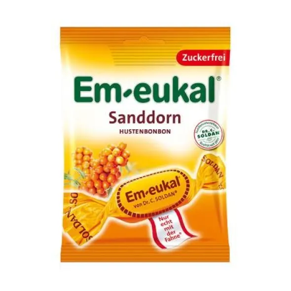 EM-EUKAL Bonbons Sanddorn zuckerfrei 75 g
