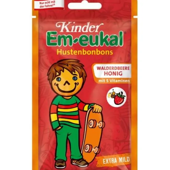 EM-EUKAL Kinder Bonbons Walderdbeere-Honig zh. 75 g