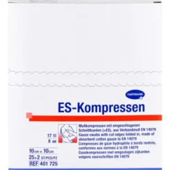 ES-KOMPRESSEN steril 10x10 cm 8fach 25X2 St