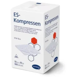 ES-KOMPRESSEN unsteril 10x10 cm 12fach 100 St