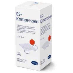ES-KOMPRESSEN unsteril 7,5x7,5 cm 12fach 100 St