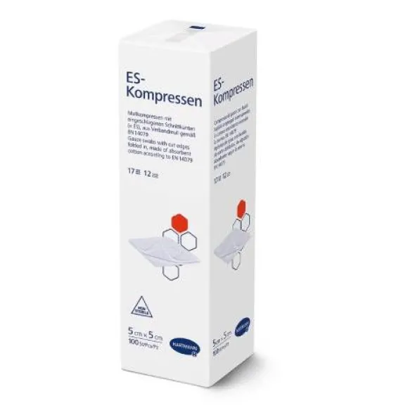 ES-KOMPRESSEN unsteril 5x5 cm 12fach 100 St