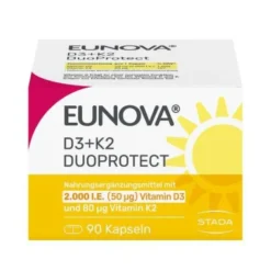 EUNOVA DuoProtect D3+K2 2000 I.E./80 μg Kapseln 90 St