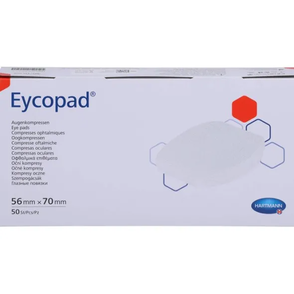EYCOPAD Augenkompressen 56x70 mm unsteril 50 St