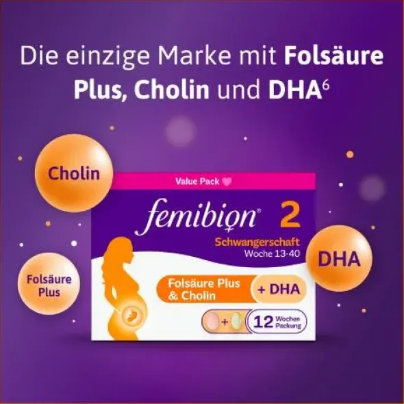 FEMIBION 2 Schwangerschaft Kombipackung 2X112 St