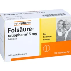 FOLSÄURE-RATIOPHARM 5 mg Tabletten 100 St