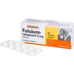 FOLSÄURE-RATIOPHARM 5 mg Tabletten 50 St