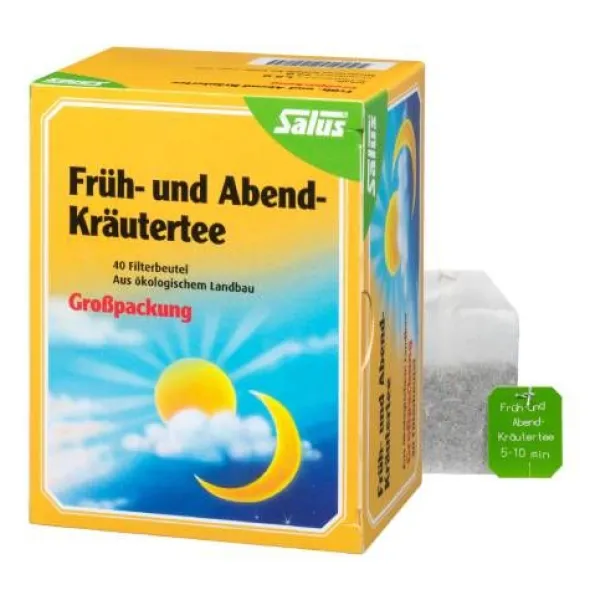 FRÜH- UND ABEND-Kräutertee Bio Salus Filterbeutel 40 St