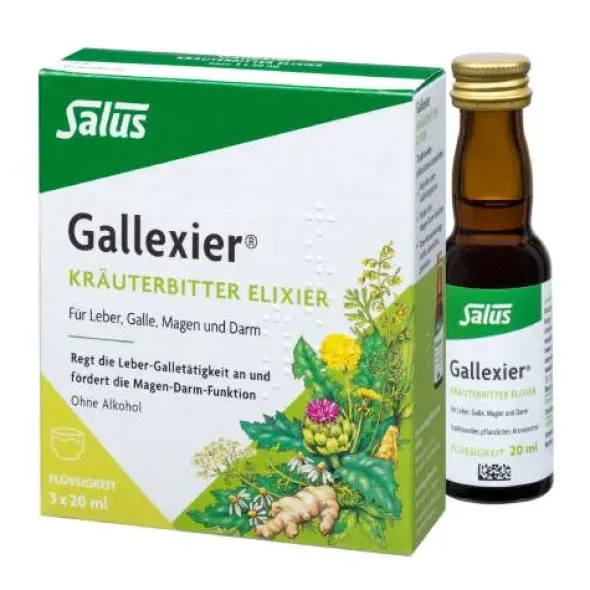GALLEXIER Kräuterbitter Elixier Salus Flü.z.E. 3X20 ml