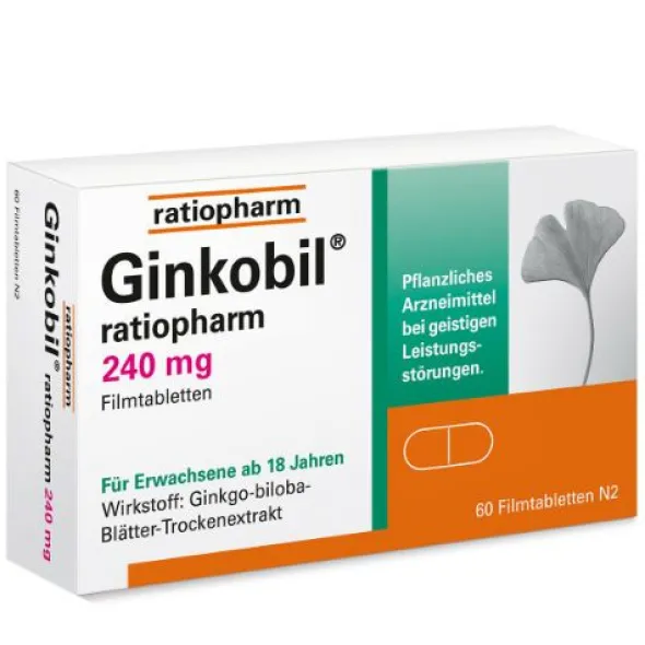 GINKOBIL-ratiopharm 240 mg Filmtabletten 60 St