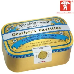 GRETHERS Blackcurrant Silber zf.Past.Dose 440 g