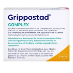 GRIPPOSTAD Complex ASS/Pseudoeph.500/30 mg Orange 20 St