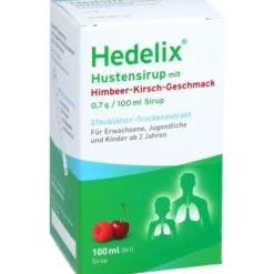 HEDELIX Hustensirup mit Himbeer-Kirsch-Geschmack 100 ml