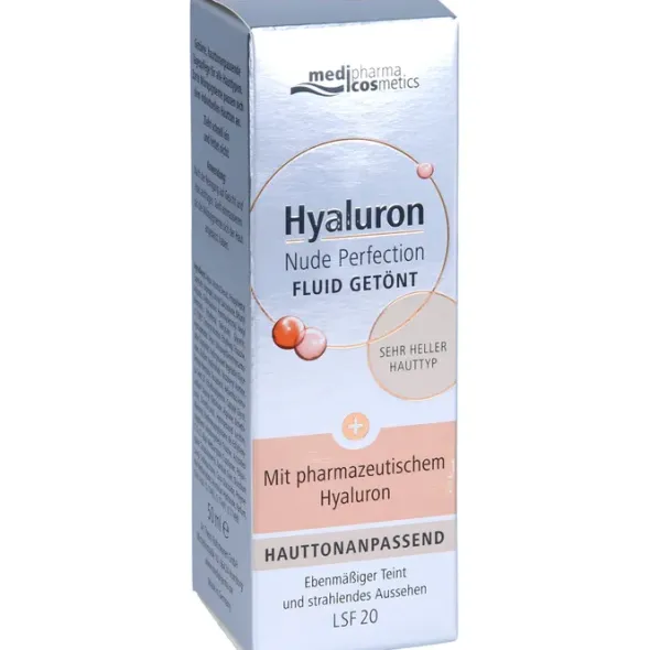 HYALURON NUDE Perfect.Fluid getönt s.hel HT LSF 20 50 ml