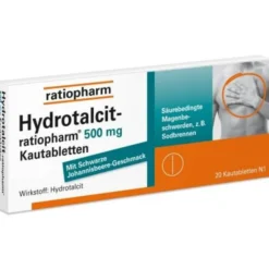 HYDROTALCIT-ratiopharm 500 mg Kautabletten 20 St