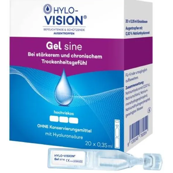 HYLO-VISION Gel sine Einzeldosispipetten 20X0,35 ml