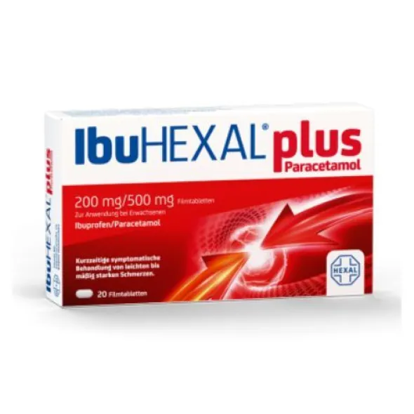 IBUHEXAL plus Paracetamol 200 mg/500 mg Filmtabl. 20 St