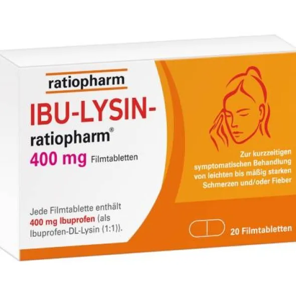 IBU-LYSIN-ratiopharm 400 mg Filmtabletten 20 St