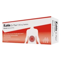 KOHLE Dr.Mann 250 mg Tabletten 20 St
