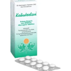 KRÄUTERLAX Dr.Henk 15 mg Kräuterdrag.z.Abführen 30 St