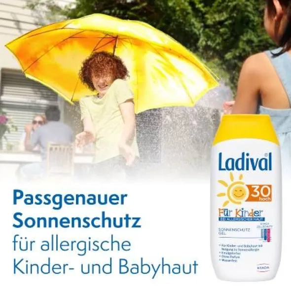 LADIVAL Kinder allergische Haut Gel LSF 30 200 ml
