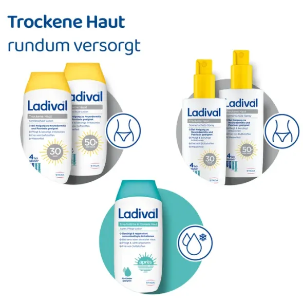 LADIVAL trockene Haut Sonnenschutz-Lotion LSF 50+ 200 ml