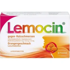 LEMOCIN gegen Halsschmerzen Orangengeschmack Lut. 24 St