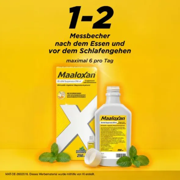 MAALOXAN 25 mVal Suspension 250 ml