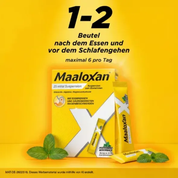 MAALOXAN 25 mVal Suspension 20X10 ml
