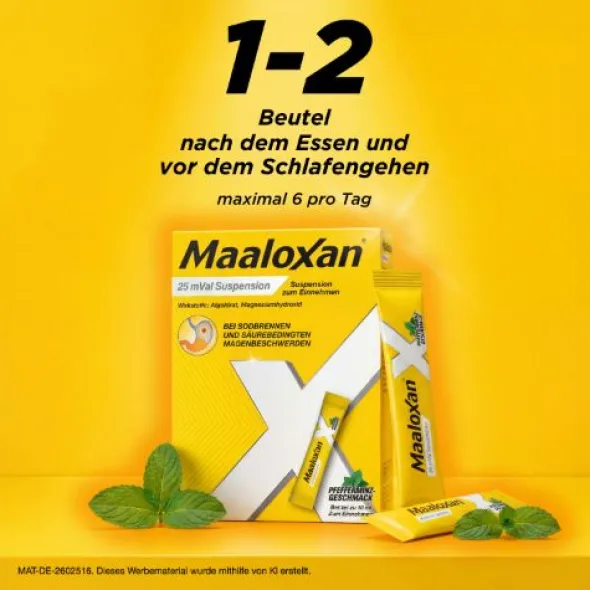 MAALOXAN 25 mVal Suspension 50X10 ml