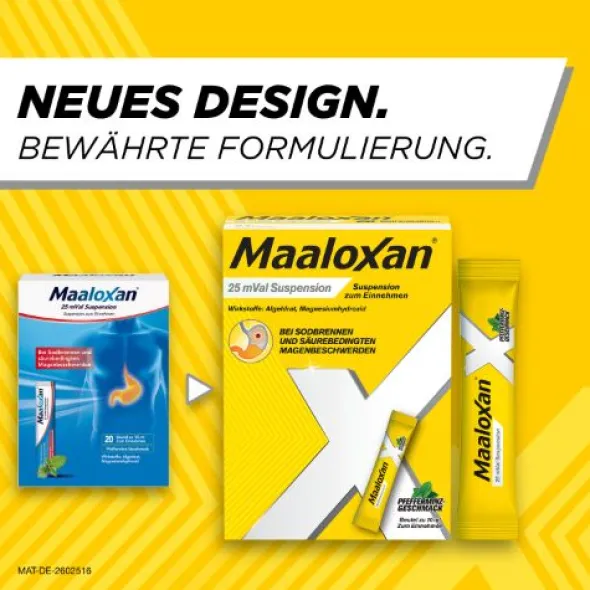 MAALOXAN 25 mVal Suspension 50X10 ml