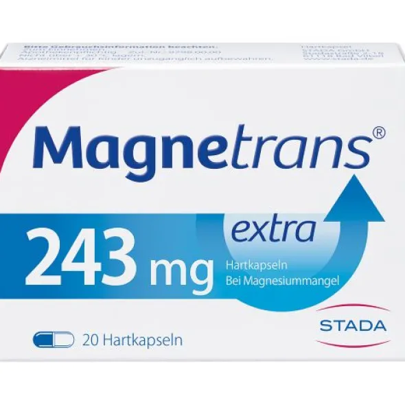 MAGNETRANS extra 243 mg Hartkapseln 20 St