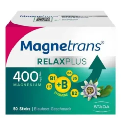 MAGNETRANS Relax+ 400 mg Granulat Sticks Blaubeere 50 St