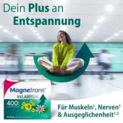 MAGNETRANS Relax+ 400 mg Granulat Sticks Blaubeere 20 St