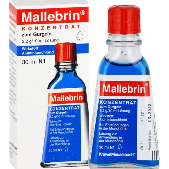 MALLEBRIN Konzentrat zum Gurgeln 30 ml