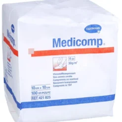 MEDICOMP Vlieskomp.unsteril 10x10 cm 4fach 100 St