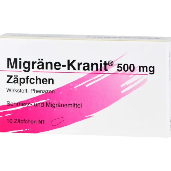 MIGRÄNE KRANIT 500 mg Zäpfchen 10 St