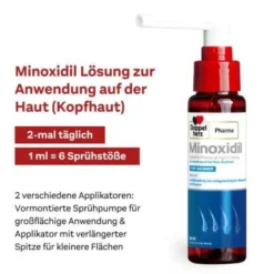 MINOXIDIL DoppelherzPhar.50mg/ml Lsg.Anw.Haut Mann 3X60 ml