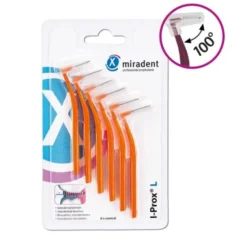MIRADENT Interdentalbürste I-Prox L 0,8 mm orange 6 St