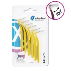 MIRADENT Interdentalbürste I-Prox L 0,5 mm gelb 6 St